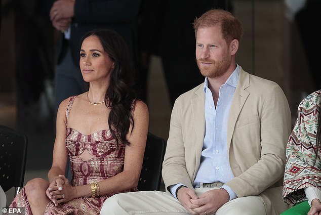 The Sussexes ¿ pictured in Colombia last month ¿ are said to have been 